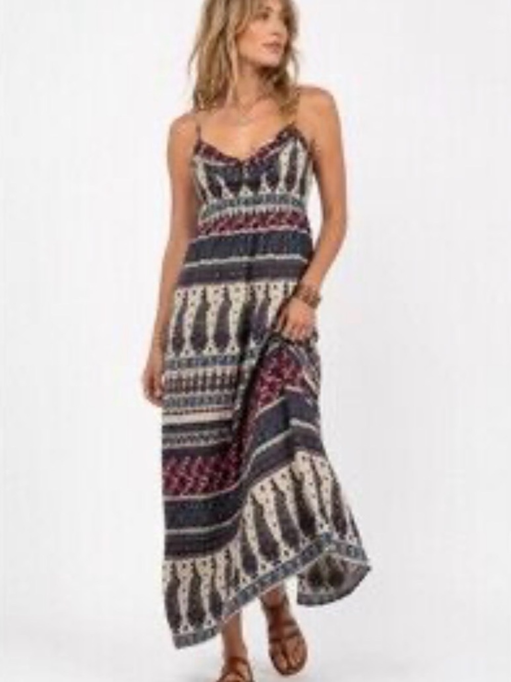 Band of Gypsies Printed Maxi Dress bohemian